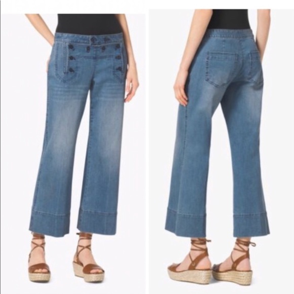 Michael Kors Denim - Michael Kors Cropped Sailor Jeans size 10